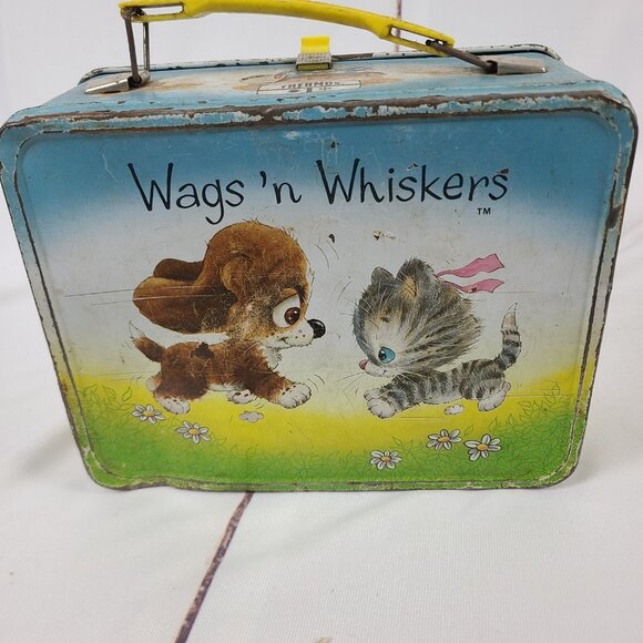 Other - Vintage 1978 Wags 'N Whiskers Metal Lunch Box with NO Thermos